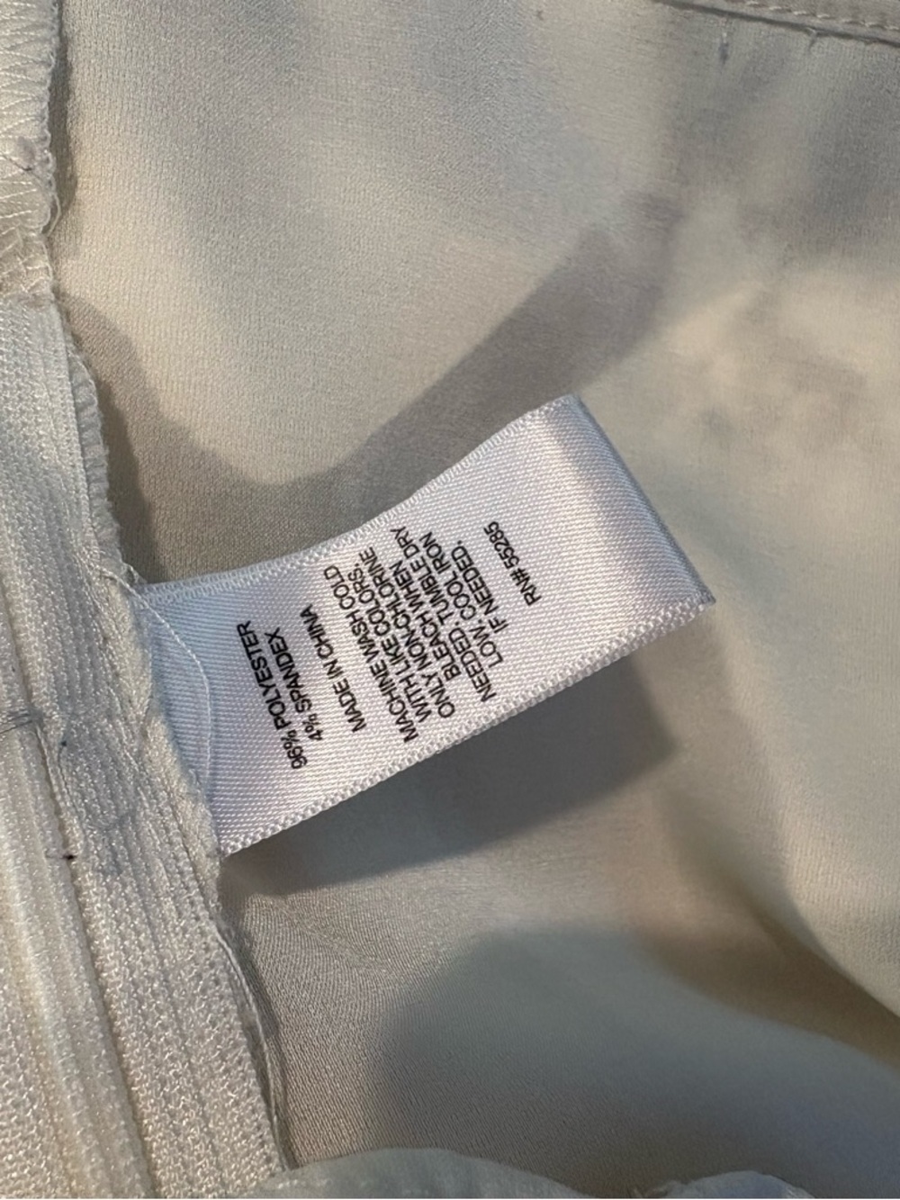Express Cream Ruffle V-Neck Blouse - Picture 5 of 5